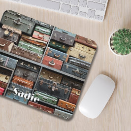 Travel Adventures, Vintage Suitcases Muismat