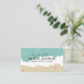 Travel Advisor Consultant Agency Beach Visitekaartje (Staand voorkant)