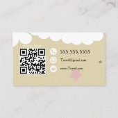 Travel Advisor Consultant Agency Beach Visitekaartje (Achterkant)