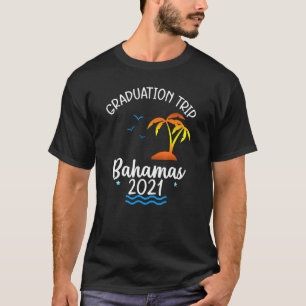 Travel-Afstuderen van Bahamas T-shirt