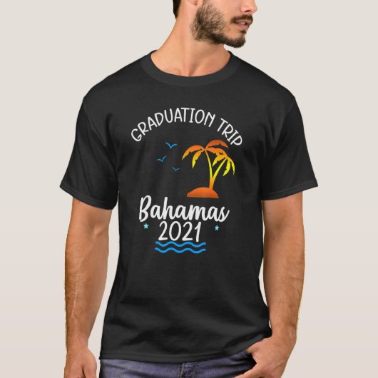 Travel-Afstuderen van Bahamas T-shirt (Voorkant)