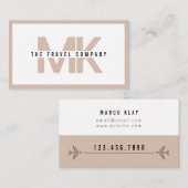 Travel Agency Agent Business Card Visitekaartje (Voorkant / Achterkant)