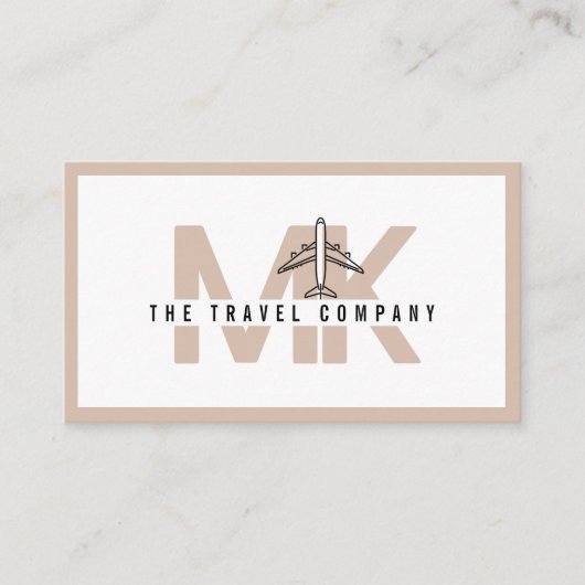 Travel Agency Agent Business Card Visitekaartje (Voorkant)