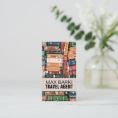 Travel Agency Agent Business Card Visitekaartje (Staand voorkant)