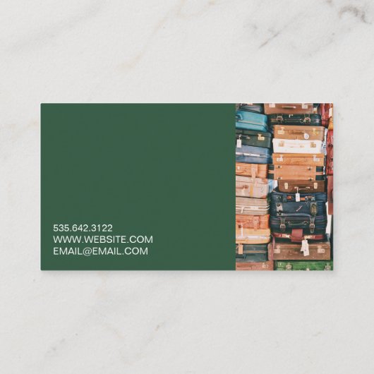 Travel Agency Agent Business Card Visitekaartje (Achterkant)