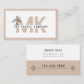 Travel Agency Agent Business Card Visitekaartje (Voorkant / Achterkant)