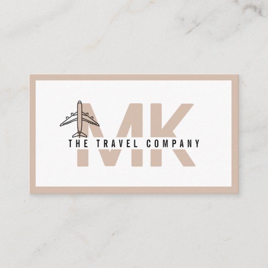 Travel Agency Agent Business Card Visitekaartje (Voorkant)