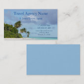 Travel Agency Beach Scène Visitekaartje (Voorkant / Achterkant)
