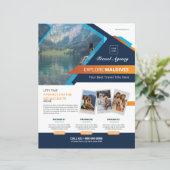 Travel Agency Flyer Template (Staand voorkant)
