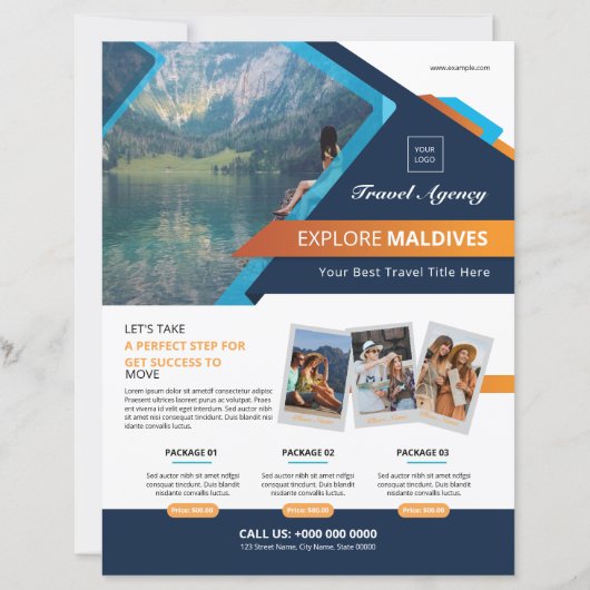 Travel Agency Flyer Template (Voorkant)