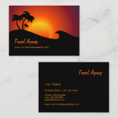 Travel Agency Tropical Island Visitekaartje (Voorkant / Achterkant)