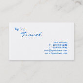 Travel Agent Collage Visitekaartje (Achterkant)