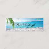 Travel Agent Consultant Fotocollage Mini Visitekaartje (Voorkant)