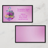 Travel Agent Cruises Nautical Boat Anchor Lavender Visitekaartje (Voorkant / Achterkant)