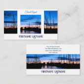 Travel agent drama sky oceanische marina sunset visitekaartje (Voorkant / Achterkant)