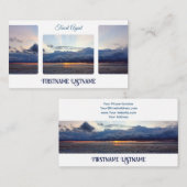 Travel agent drama sky oceanische strandzonsonderg visitekaartje (Voorkant / Achterkant)