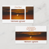 Travel agent drama sky oceanische strandzonsonderg visitekaartje (Voorkant / Achterkant)