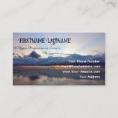 Travel agent drama sky oceanische strandzonsonderg visitekaartje (Achterkant)