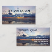 Travel agent drama sky oceanische strandzonsonderg visitekaartje (Voorkant / Achterkant)