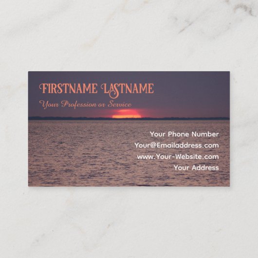 Travel agent drama sky oceanische strandzonsonderg visitekaartje (Achterkant)