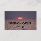 Travel agent drama sky oceanische strandzonsonderg visitekaartje (Voorkant)