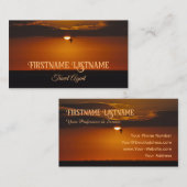 Travel agent drama sky oceanische strandzonsonderg visitekaartje (Voorkant / Achterkant)