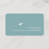 Travel Agent grayish blue Contactkaartje (Achterkant)