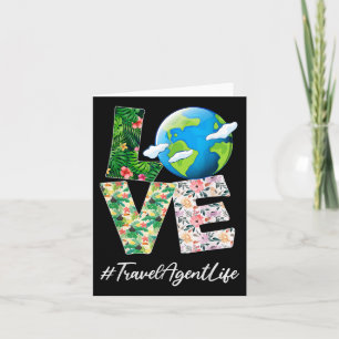 Travel Agent Love World Earth Day 52e Jubileum Kaart