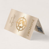 Travel Agent Passport Wereldkaart Voeg foto in Visitekaartje (Voorkant)