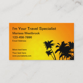 Travel Agent Specialist Visitekaartje
