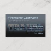 Travel agent tekstmasker blauwe marina schepen in  visitekaartje (Achterkant)