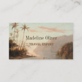 Travel Agent Tropical Island Boarding Pass Visitekaartje (Achterkant)