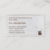 Travel Agent Visitekaartje (Achterkant)