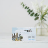 Travel Agent Visitekaartje (Staand voorkant)