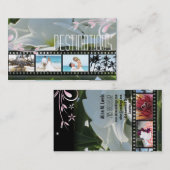 Travel Agent Wedding Plumeria Photo Visitekaartje (Voorkant / Achterkant)