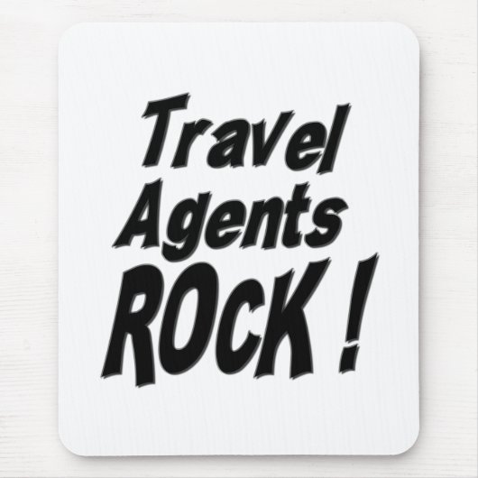 Travel Agents Rock! Mousepad Muismat (Voorkant)