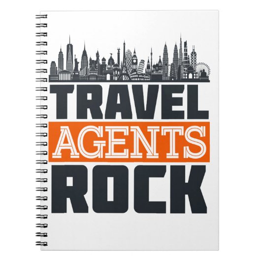 Travel Agents Rock Vacation Planning Notitieboek (Voorkant)