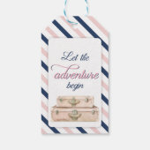Travel Airline Bruiloft Verloving Favor Bagage Cadeaulabel (Achterkant)