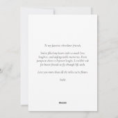 Travel Airplane Heart Ik hou van mijn Silverliner  Feestdagenkaart (Achterkant)