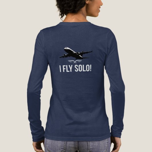 Travel_Alone,_Roam_Everywhere Tri-Blend Shirt (Achterkant)