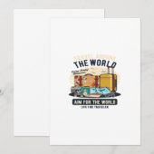 Travel Around The World Kaart (Voorkant / Achterkant)