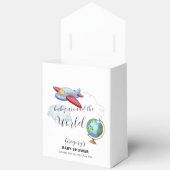 Travel Around The World Map Airplane Baby Shower Bedankdoosjes (Open)