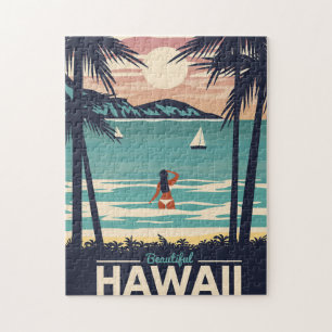Travel Art Beauful Hawaii Beach Legpuzzel