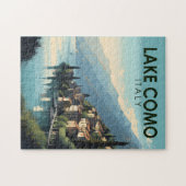 Travel Art  meer Como Italië Legpuzzel (Horizontaal)