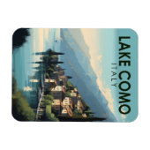 Travel Art  meer Como Italië Magneet (Horizontaal)