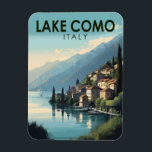 Travel Art  meer Como Italië Magneet<br><div class="desc">Het vectorkunstontwerp van het meer Como. Het Como-meer in de regio Lombardije in Noord-Italië is een grootschalig gebied dat bekend staat om zijn dramatische landschap,  dat tegen de voet van de Alpen is geplaatst.</div>