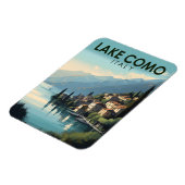 Travel Art  meer Como Italië Magneet (Linkerzijde)
