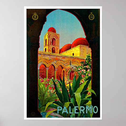 Travel Art Palermo Sicilië Poster (Voorkant)