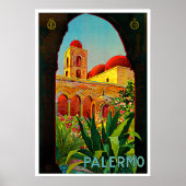 Travel Art Palermo Sicilië Poster (Voorkant)