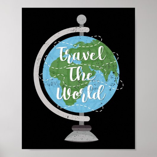 Travel Art reizen over de wereld Poster (Voorkant)